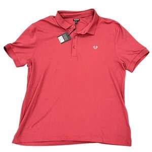 True Religion Men's Performance Polo Shirt Red Size 3XL